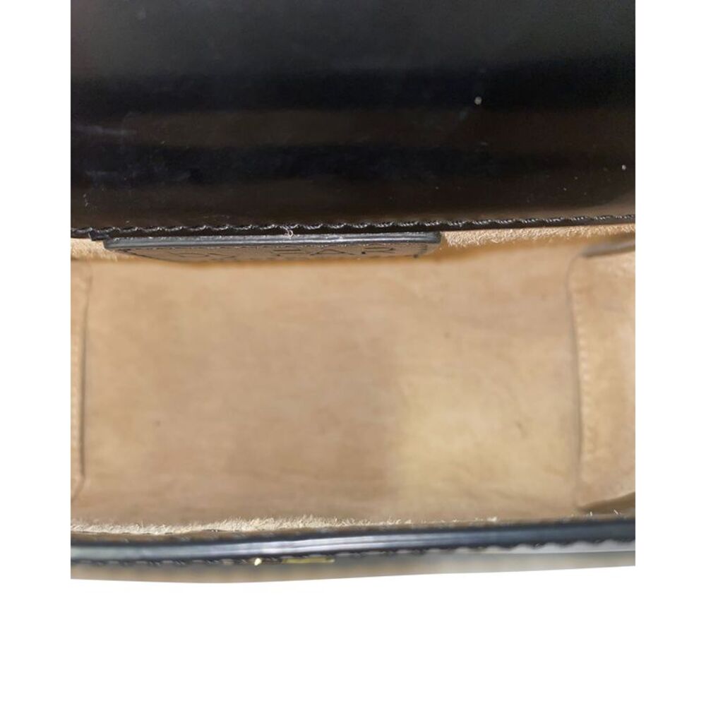 BY FAR Black Gloss Patent Mini Top-Handle Bag - Picture 7 of 8